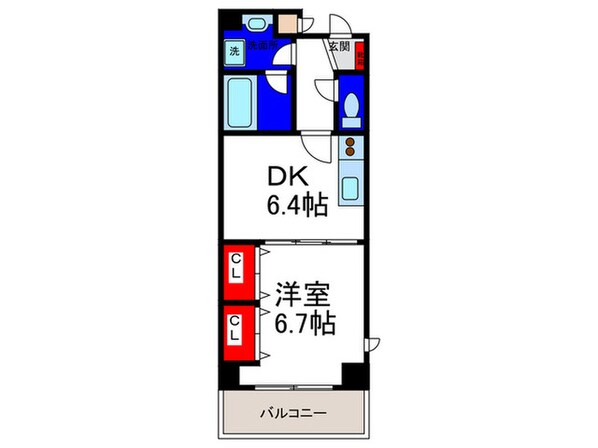 トレノ－ヴェ森ノ宮の物件間取画像